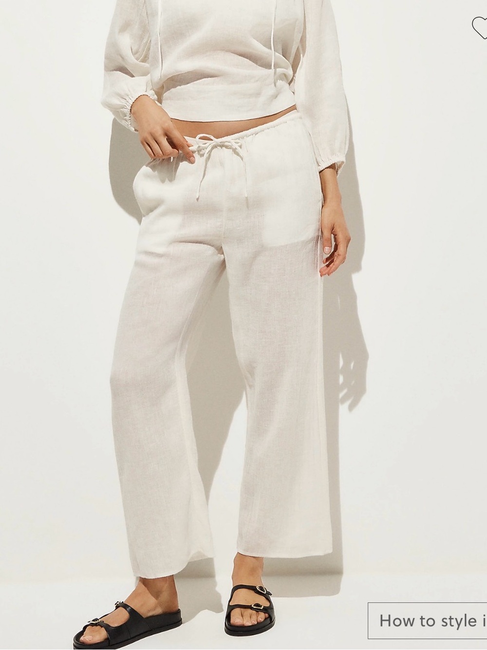 J Crew Beach pant in Hampton linen blend